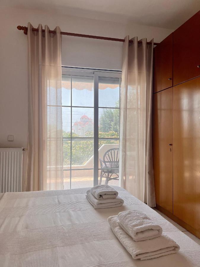 Dimitra House Entire Apartment With Balcony And View Pherrai Luaran gambar