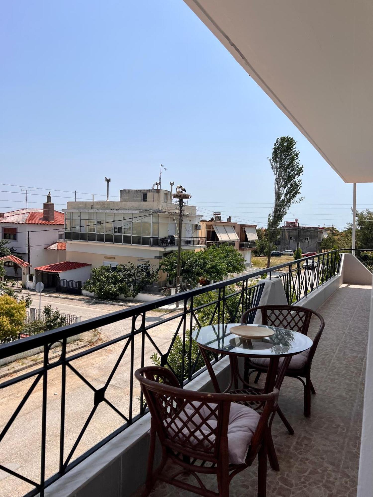 Dimitra House Entire Apartment With Balcony And View Pherrai Luaran gambar